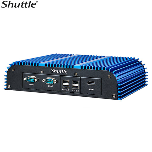 Shuttle BPCWL02 Embedded Box PC Barebone - Whiskey Lake Intel i3-8145UE, Fan-Less Robust Aluminum Chassis, 2x LAN, 3x RS-232 (RS422/485), 90W adapter Shuttle BPCWL02 Embedded Box PC Barebone - Whiskey Lake Intel i3-8145UE, Fan-Less Robust Aluminum Chassis, 2x LAN, 3x RS-232 (RS422/485), 90W adapter